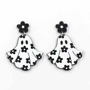 Groovy Retro Ghost Earrings